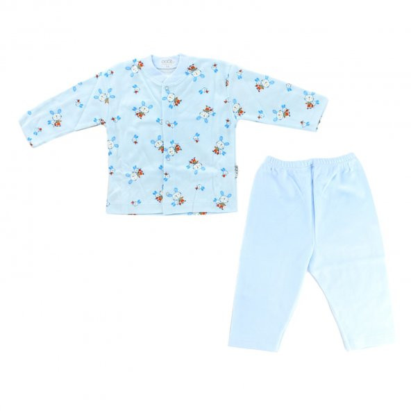 Sebi Bebe Tavşanlı Bebek Pijama Takımı 2330