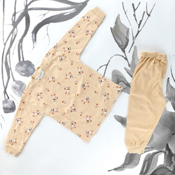 Sebi Bebe Tavşan Desenli Pijama Takımı 2419