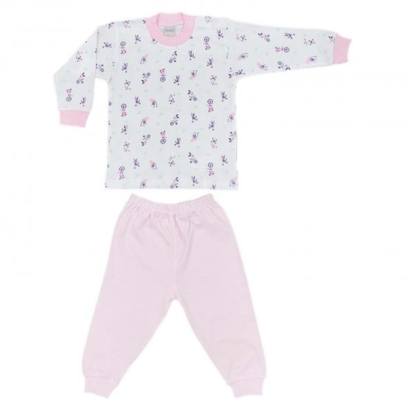 Sebi Bebe Bisikletli Bebek Pijama Takımı 2218