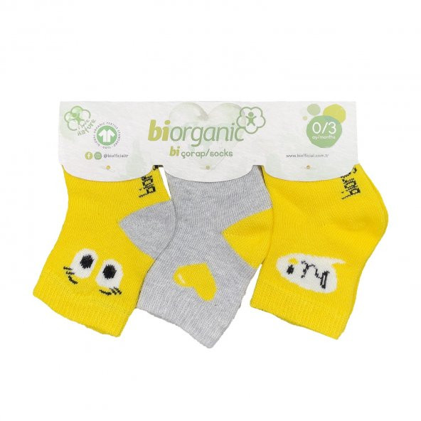Biorganic Hi 3lü Bebek Çorap 68398