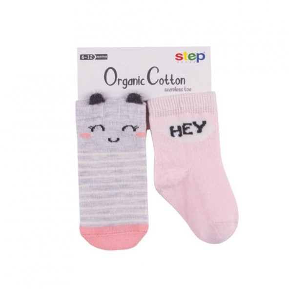Step Hey 2li Soket Bebek Çorabı 5019