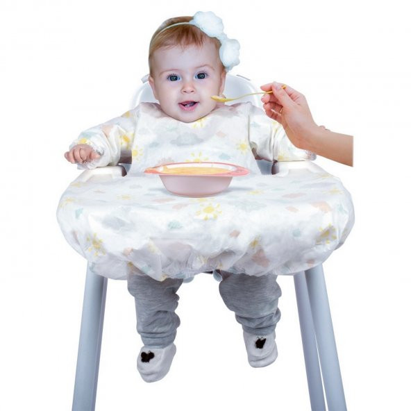 Babyjem Bebek Mama Sandalyesi Ve Önlüğü - 5