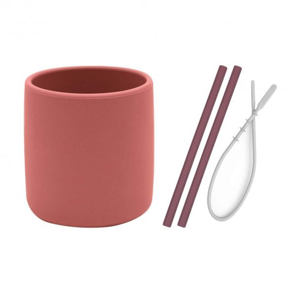 Oioi Silikon Mini Bardak Ve Pipet Set