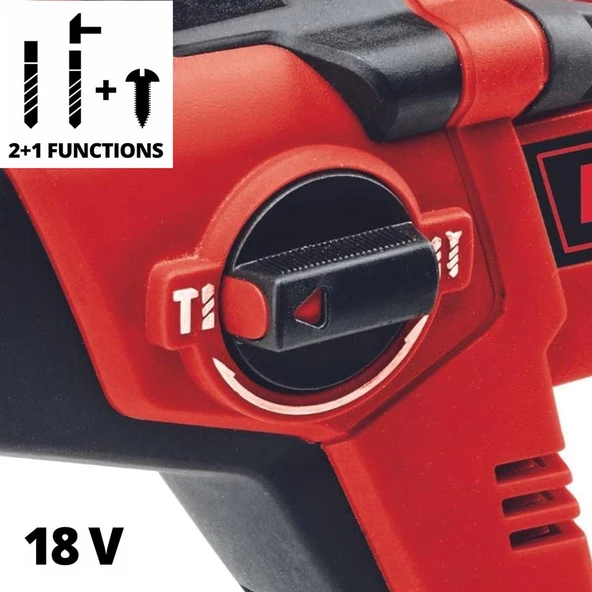 Einhell TE-HD 18/12 Li Akülü Pnömatik Matkap Solo (Aküsüz) - 4513970 - 2