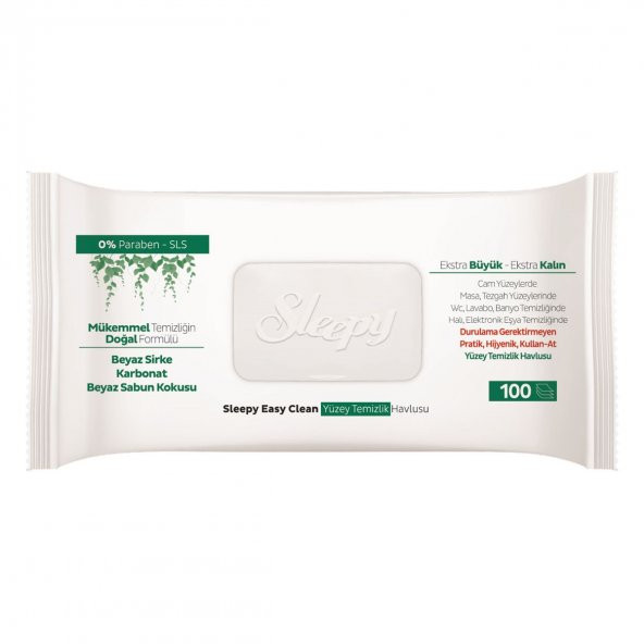 Sleepy Easy Clean Yüzey Temizlik Havlusu 100 Yaprak 5 Paket - 2