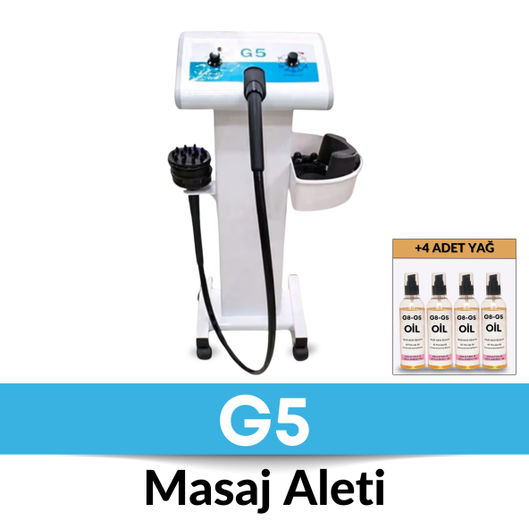İTHAL G5 Masaj Yeni Model Bölgesel Zayıflama Ve Selülit Cihazı 1950 Devir +4Adet G5 Yağı