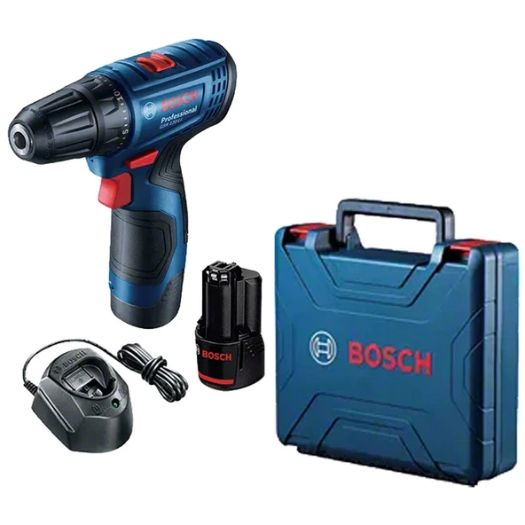 BOSCH Professional GSR 120-LI Çift Akülü Delme Vidalama + Bosch Sırt Çantası + Bosch V-Line 103 Parça Karışık Aksesuar Seti - 2