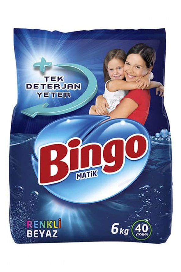 Renkli Beyaz Toz Çamaşır Deterjanı 6 kg