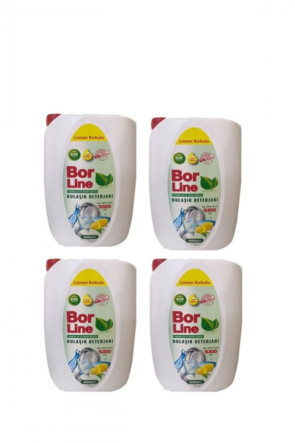 Sıvı Bulaşık Deterjanı 4000 Ml Limon 4 Adet