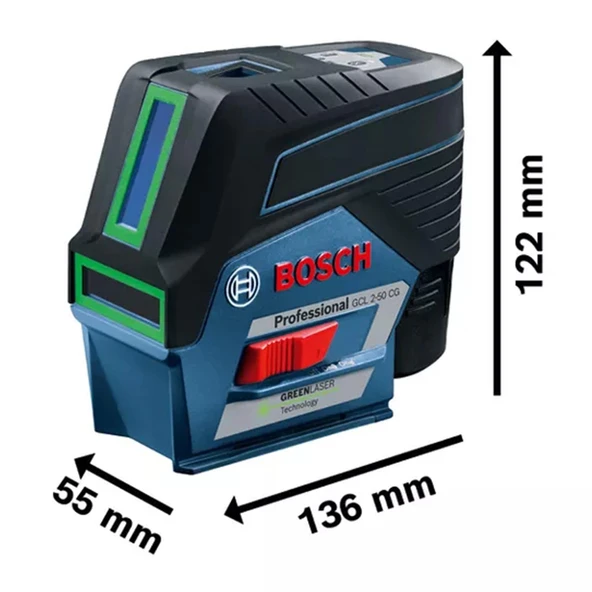 Bosch Professional GCL 2-50 CG Çapraz ve Noktasal Lazer - 0601066H00 - 3