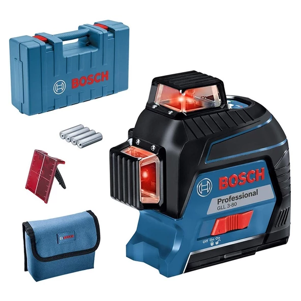 BOSCH Professional GLL 3-80 Düzlemsel Hizalama Lazeri - 0601063S00