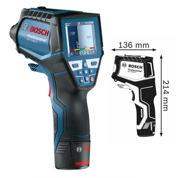 Bosch Professional Gıs 1000 C Isı Ve Nem Ölçer - 0601083300