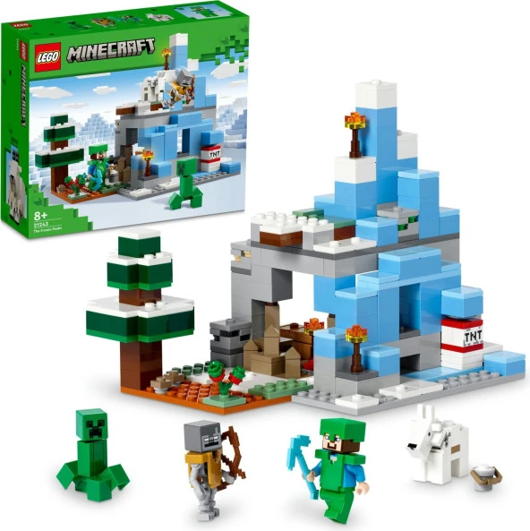 LEGO® Minecraft Donmuş Tepeler 21243 - 8 Yaş ve Üzeri Çocuklar Için Oyunun Buzlu Biyomunu Içeren Oyu