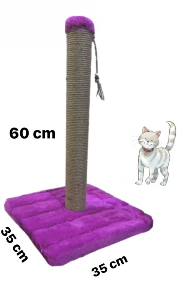 0KYA PETSHOP KEDİ TIRMALAMA TAHTASI-60 CM  FUŞYA