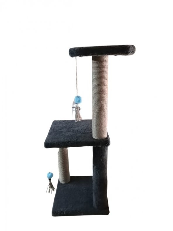 OKYA PETSH0P  KEDİ TIRMALAMA TAHTASI- 82 CM GRİ - 2