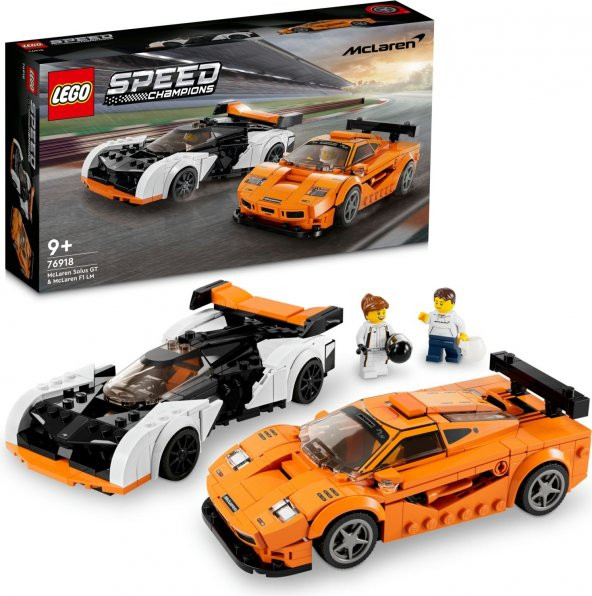 LEGO® Speed Champions McLaren Solus GT ve McLaren F1 LM 76918 - Araba Tutkunları ve 9 Yaş ve Üzeri Ç