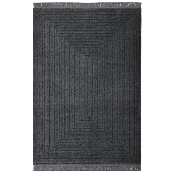 Pandora Yumuşak Peluş Shaggy Gri Çocuk Odası Oturma Odası Salon Mutfak Halısı 1104A_RB11 - 2