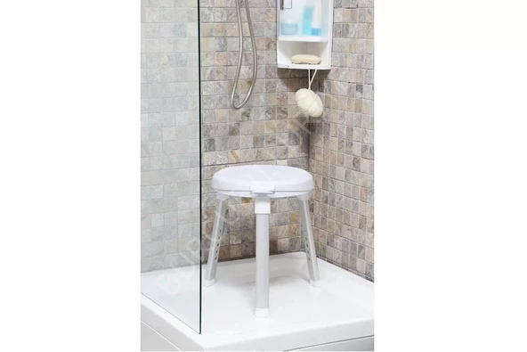 Cappadocıa Daire Tabure Üst Tablalı Ve Ayarlı Beyaz