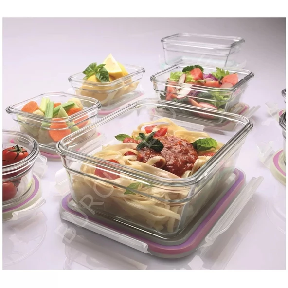 Glasslock Dikdörtgen Cam Saklama Kabı 715 Ml - 2