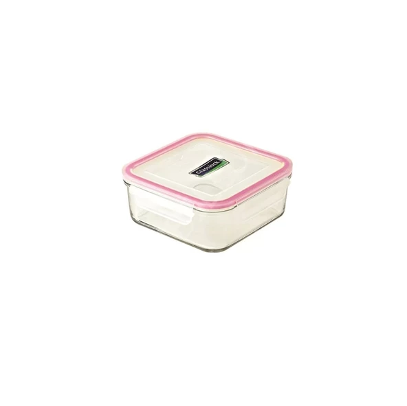 Glasslock Kare Cam Saklama Kabi 490 Ml