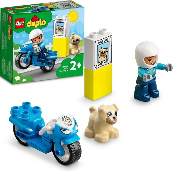 LEGO Duplo® Kurtarma Polis Motosikleti 10967 - 2 Yaş ve Üzeri Çocuklar Için Polis Motosikleti Içeren