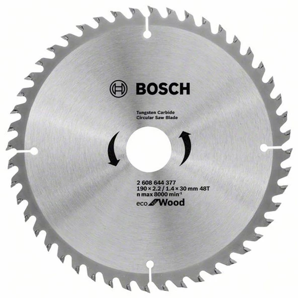 Bosch Optiline Eco Ahşap 190x30Mm 48 Diş Daire Testere - 2608644614