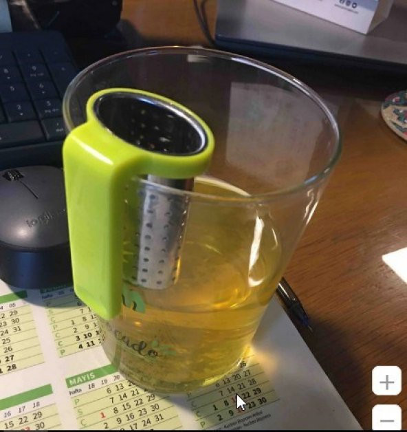 Paslanmaz Çelik Çay Süzgeci Asılabilir Bitki Çayı Süzgeci Bitki Çay Demleme - 5