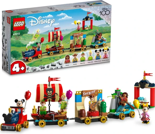 LEGO® | Disney: Disney Kutlama Treni 43212 - 4 Yaş ve Üzeri Genç Hayranlar ve Çocuklar Için Yaratıcı
