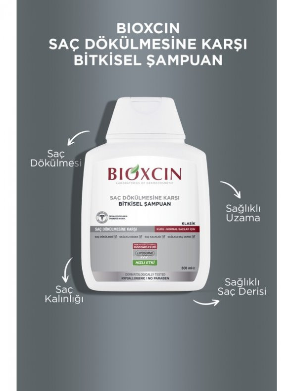Bioxcin Genesis Kuru ve Normal Saçlar İçin Dökülme Karşıtı Şampuan 300 ml - 5