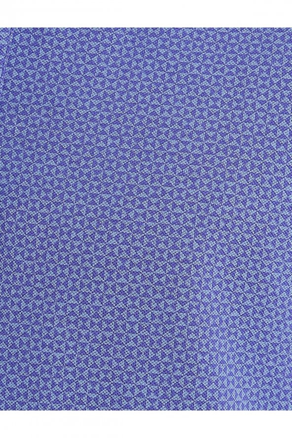 Slim Fit Desenli Polo Yaka Tişört - 6