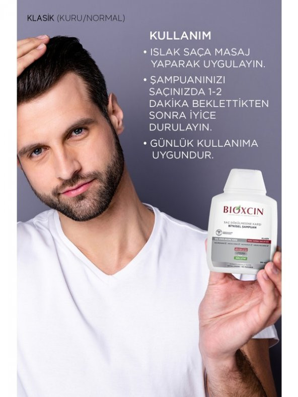 Bioxcin Genesis Kuru ve Normal Saçlar İçin Dökülme Karşıtı Şampuan 300 ml - 2