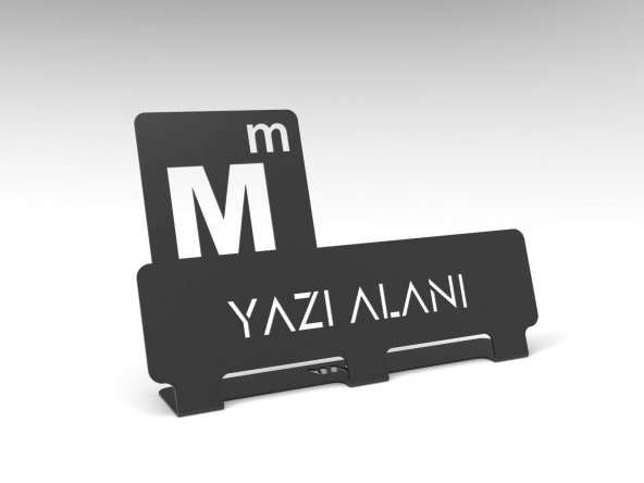 Kişiye Özel Hediyelik Ofis için Muhasebeci Mali Müşavir Tasarım Metal İsimlik