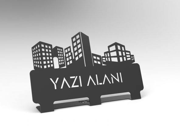 Kişiye Özel Hediyelik Ofis için Mimarlar ve İnşaat Mühendisleri Bina Tasarım Metal İsimlik