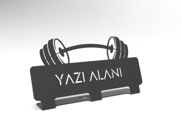 Kişiye Özel Hediyelik GYM Fitness Spor Salonlarına Özel Tasarımlı Ofis Masaüstü İsimlik