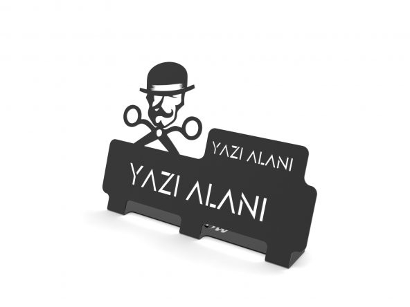 Kişiye Özel Hediyelik Kuaförlere ve Güzellik Salonlarına Özel Tasarımlı için Metal Masaüstü İsimlik