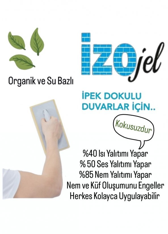 Organik İpek Sıva - Dekoratif Yalıtım Sıvası - Ses & Isı & Nem Yalıtımı  - İZO-013  - 4 m2 - 3
