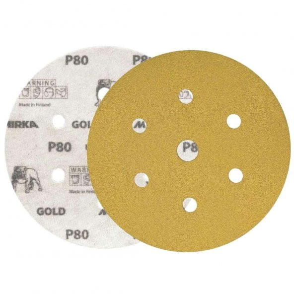 MIRKA ZIMPARA EPOKSİ REÇİNE TEKNE MOBİLYA GOLD SERİSİ 80 KUM CIRTLI 150 MM  100 ADET - 2