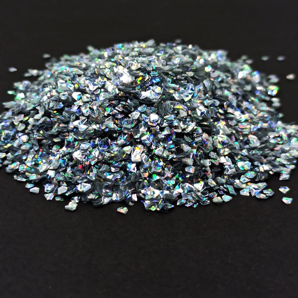 GLİTTER  EPOKSİ SÜSLEME PULU HOLOGRAMLI NAİL ART MAKYAJ ALTIGEN SİM SET 20 GRAM x 3 MODEL 60 GR - 3