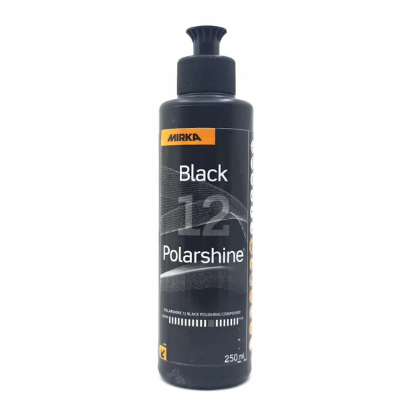 PASTA CİLA SETİ EPOKSİ PARLATMA POLİSAJ SETİ MIRKA 12 BLACK CİLA 250 ML YUMUŞAK PED 150 X 25 MM - 2