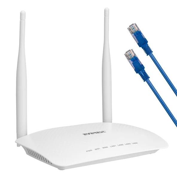 Everest EWR-958N 300 MBPS 2,4GHZ Beyaz Kablosuz Router - 33650