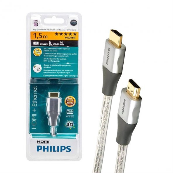 Philips SWV3432S/10 Hdmı Kablosu 1,5mt