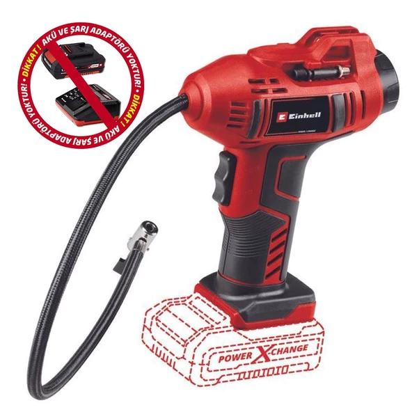 Einhell CE-CC 18 Li Akülü Oto Hava Kompresörü Solo (Aküsüz) 2071010