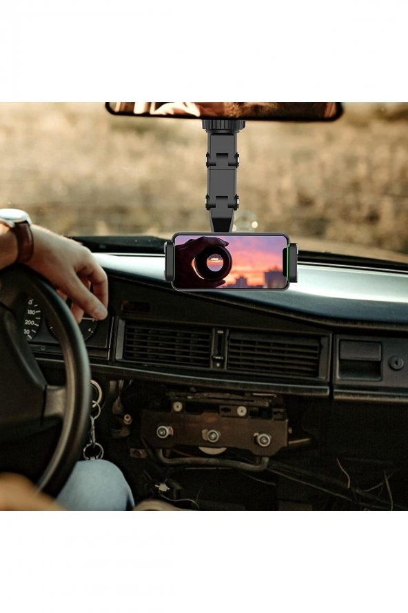 Dikiz Aynası Telefon Tutucu,masaüstü, Koltuk Arkası Telefon Tutacağı Car Holder(AÇIKLAMAYI OKUYUNUZ) - 5