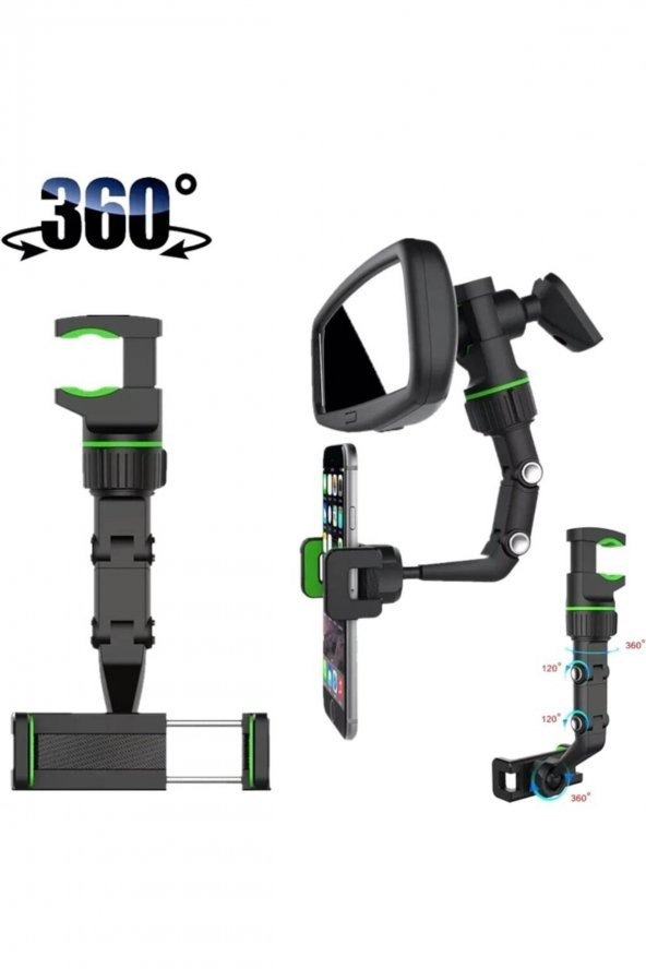 Dikiz Aynası Telefon Tutucu,masaüstü, Koltuk Arkası Telefon Tutacağı Car Holder(AÇIKLAMAYI OKUYUNUZ) - 3