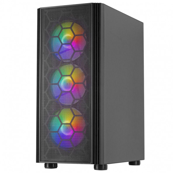 GAMEMASTER R02 USB3.0 600W 80+ 4RGB FANLI PENCERELİ MIDTOWER KASA - 4