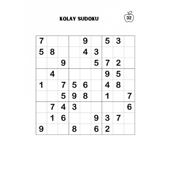 Kolay Sudoku Tam Sayfa (200 Süper Sudoku Kalem Hediyeli) - Resim 4