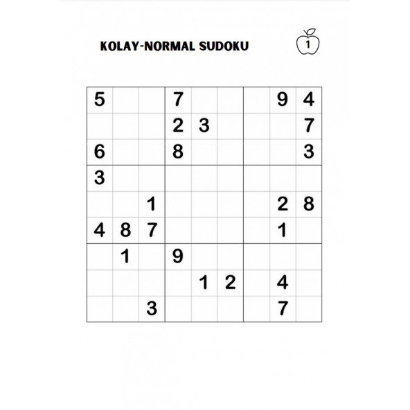 Sudoku Tam Sayfa Kolay-Normal-Zor (300 Süper Sudoku Kalem Hediyeli) - Resim 3
