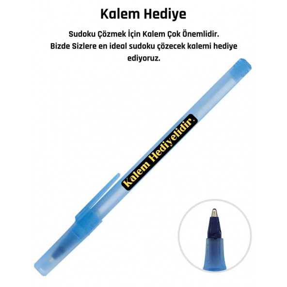 Sudoku Tam Sayfa Kolay-Normal-Zor (300 Süper Sudoku Kalem Hediyeli) - Resim 5