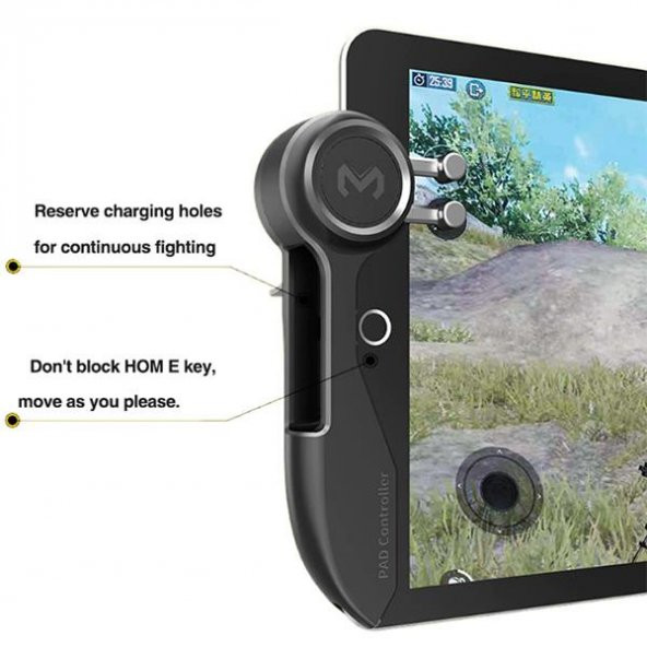 Polham Apple İpad Modelleri İçin PUBG Tetik Seti, PUBG Joystick Oyun Tuşu, Gamepad - 3
