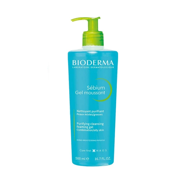 Bioderma Sebium Foaming Gel Yüz Temizleme Jeli 500 ml PUANSIZDIR